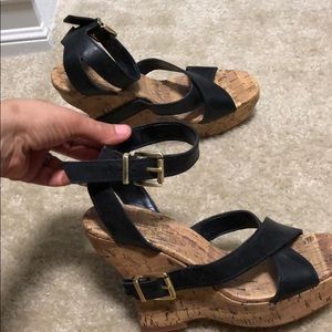 Jessica Simpson wedges with ankle strap
